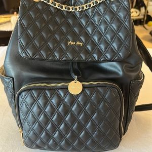 Beautiful, black, backpack, diaper bag
